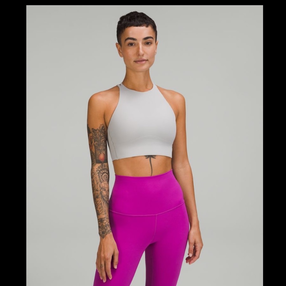 Like a cloud high neck long line bra light support b/c cup